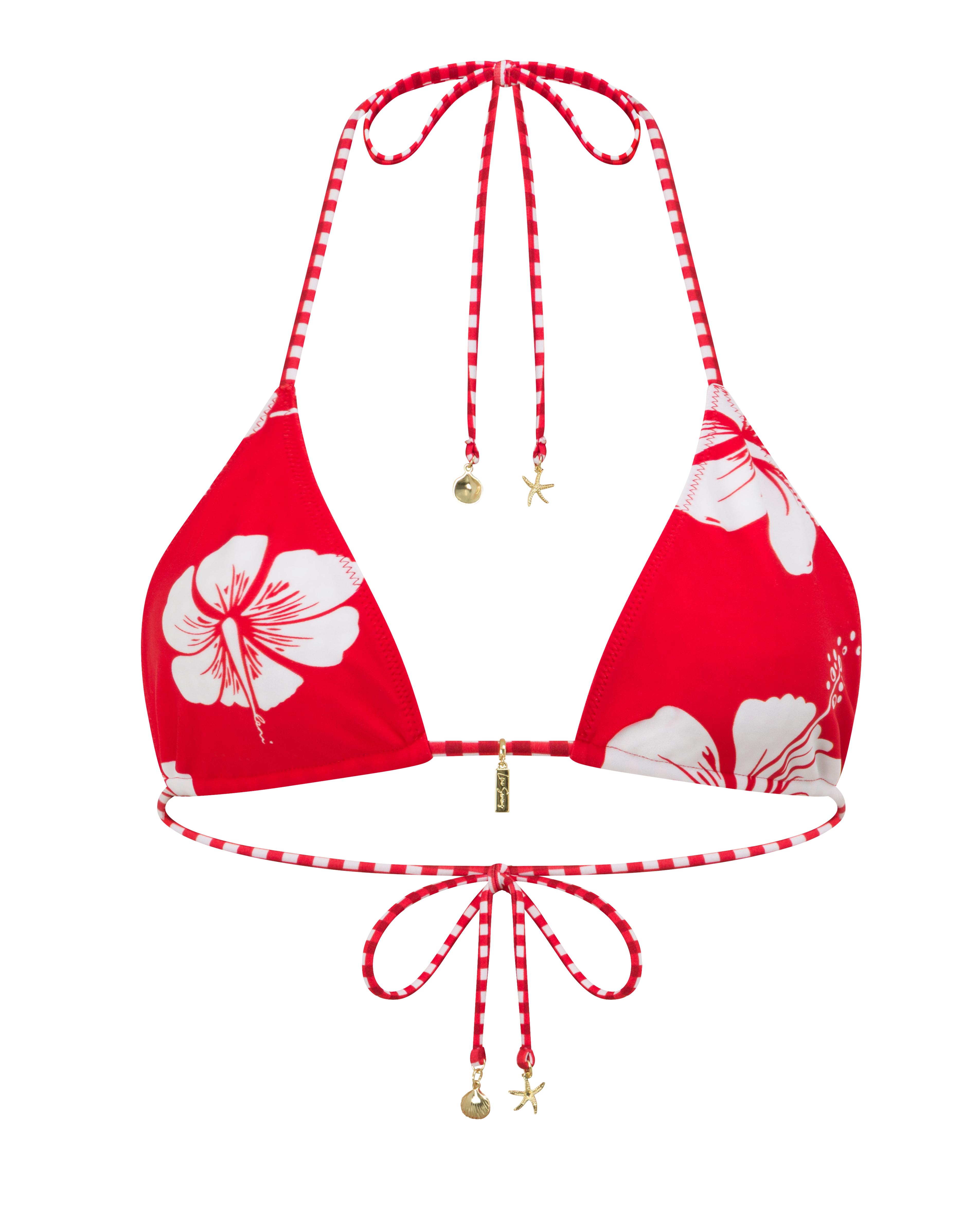 n*i様 SHUN SUDO for Flora-ss-Red ED35 シルク Flora Top in Hibiscus Reversible | Leni Swims