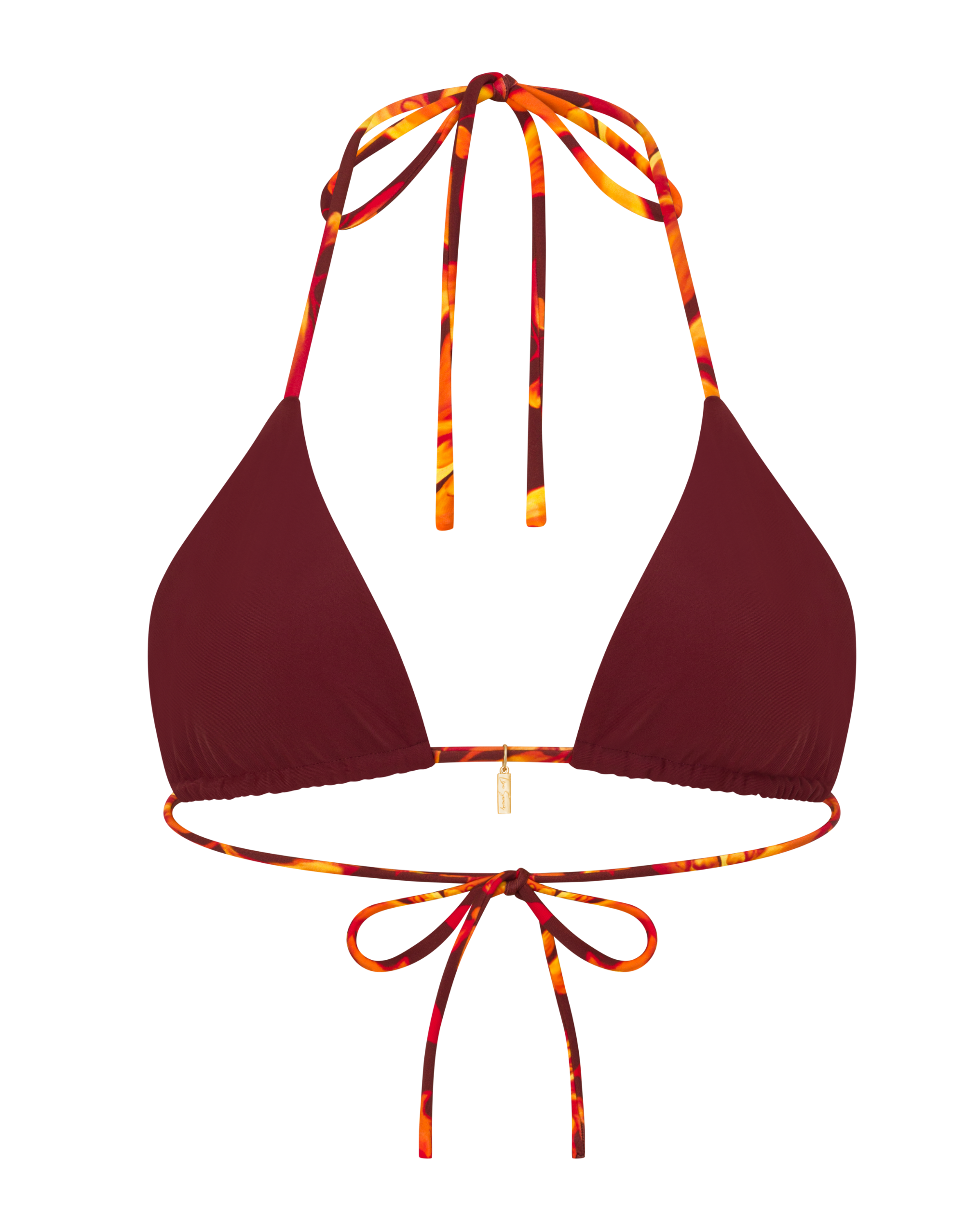 Triangle Top Reversible- Sangria
