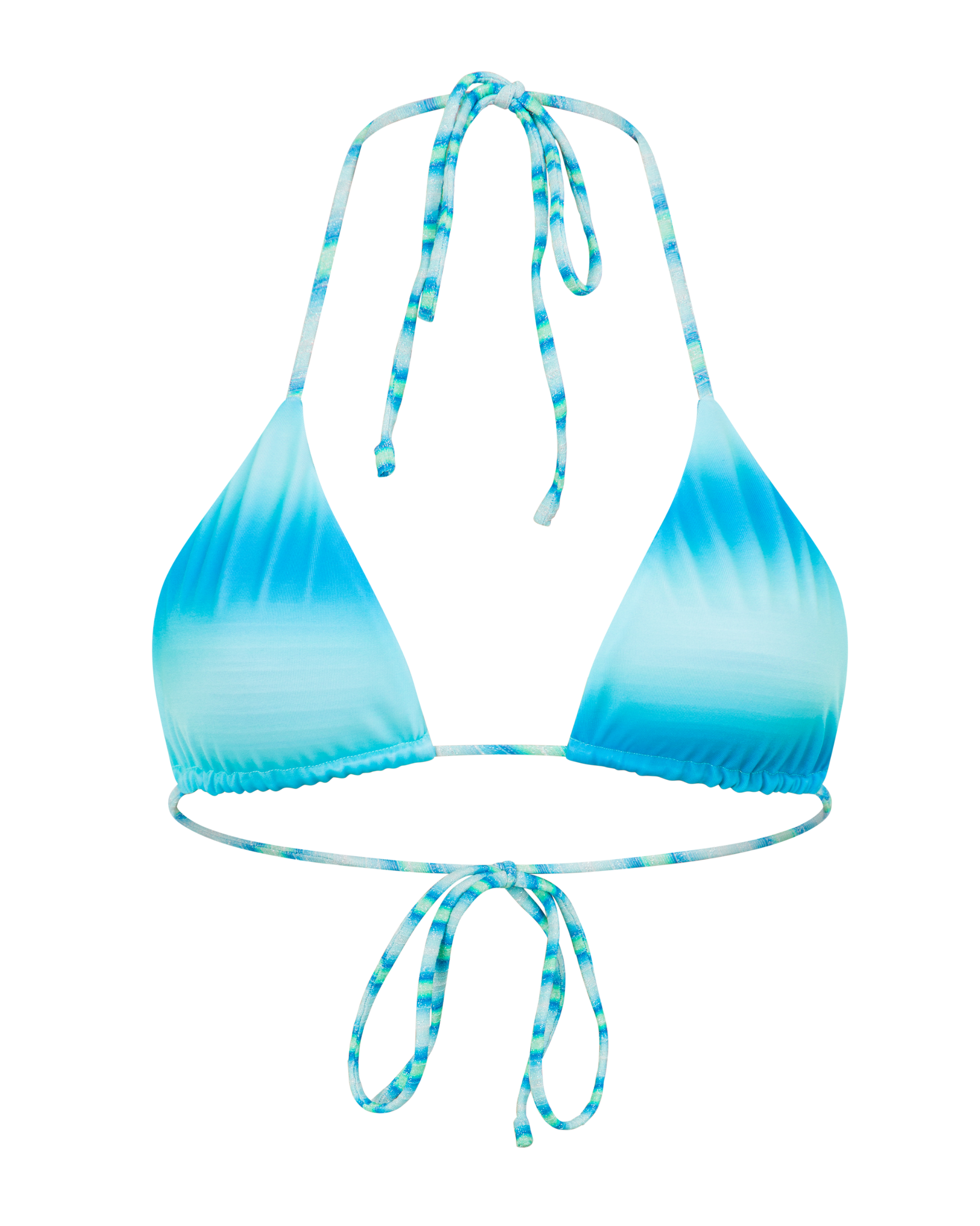 Triangle Top Reversible- Azure