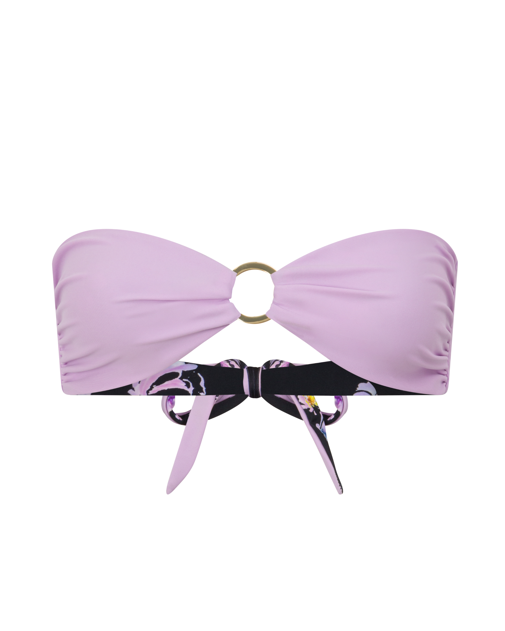 Bandeau Tie Top Reversible- Midnight