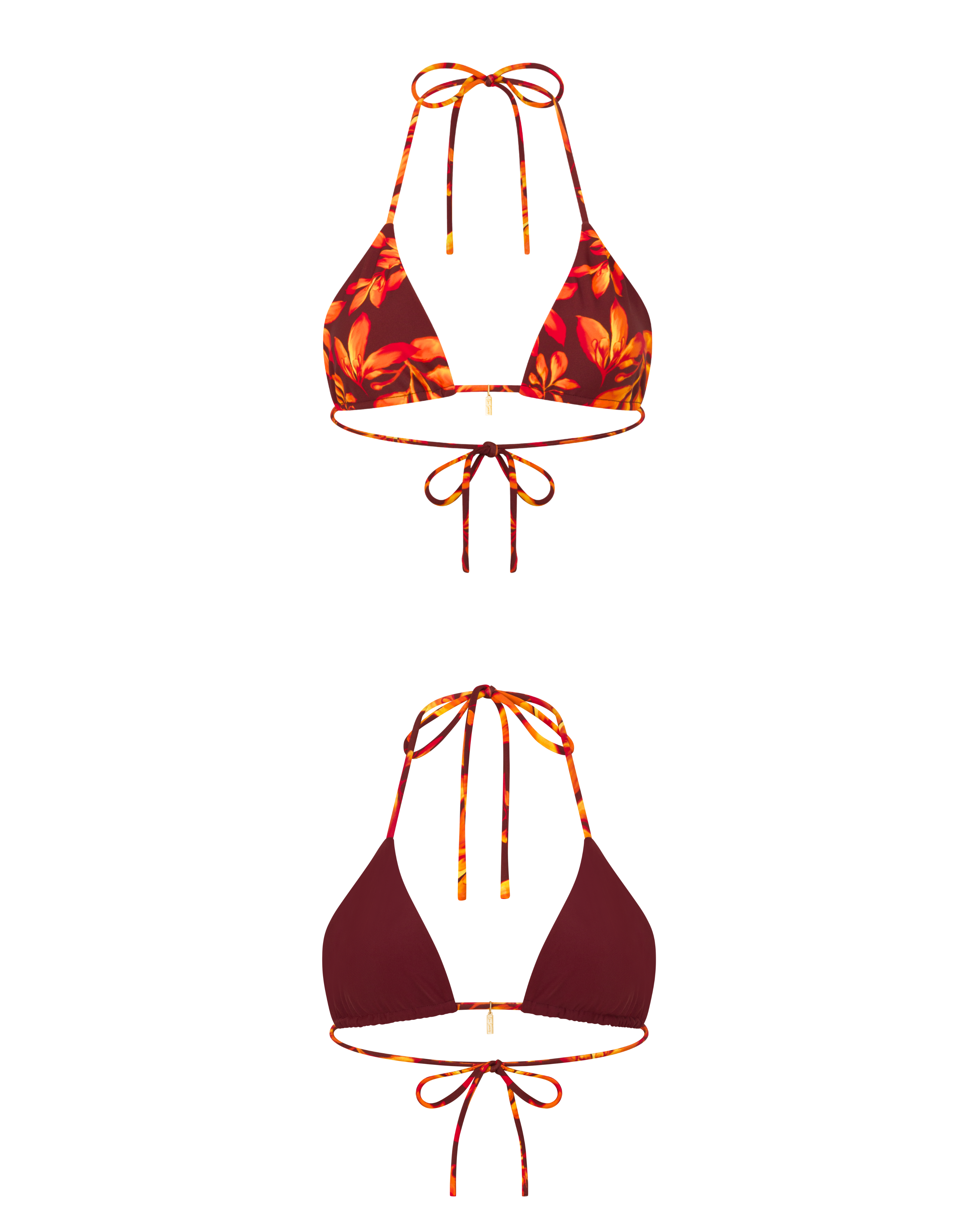 Flora Top in Sangria Reversible