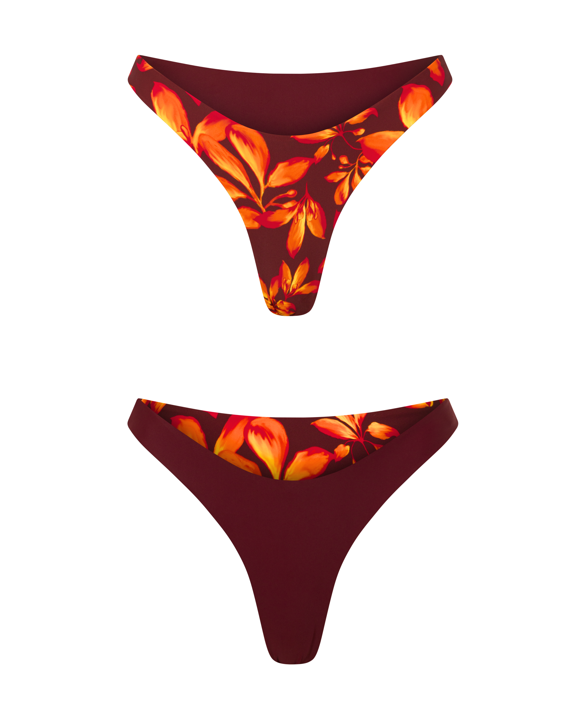 Kaia Bottom in Sangria Reversible